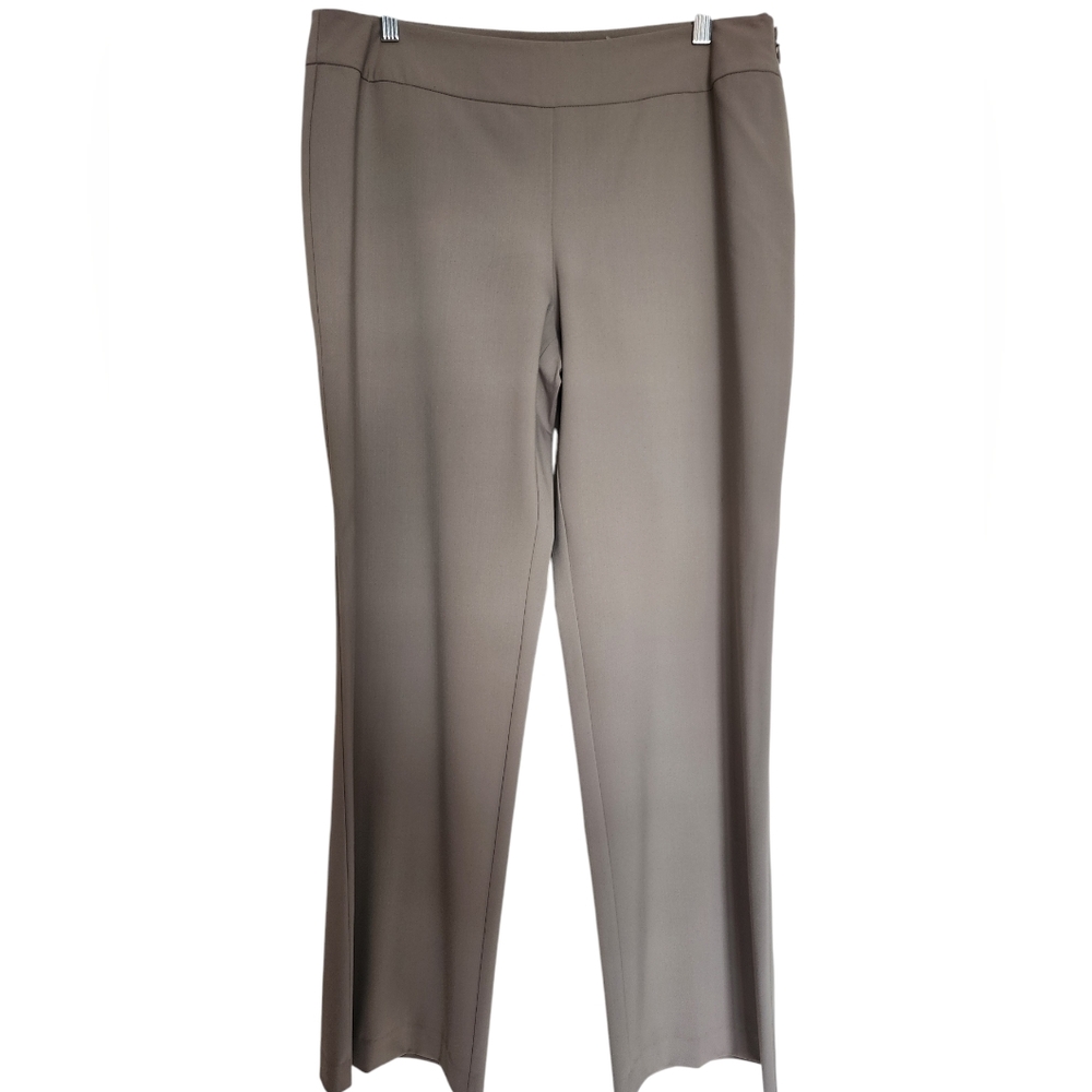 NWT Eileen Fisher Tan Polished Twill Wide Leg Pant Size Petite Large